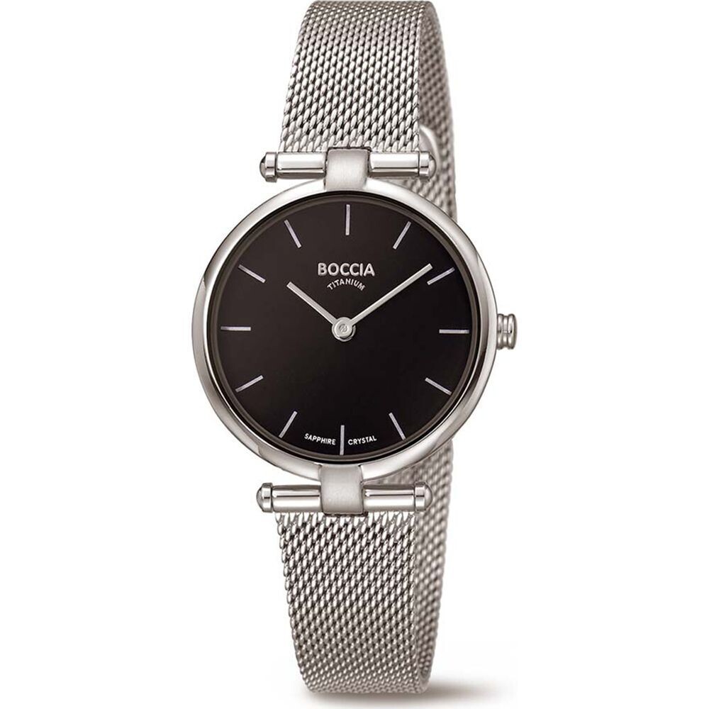 Boccia - montre titane bracelet milanais