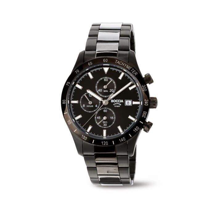 Boccia - Montre titane chronographe tachymètre