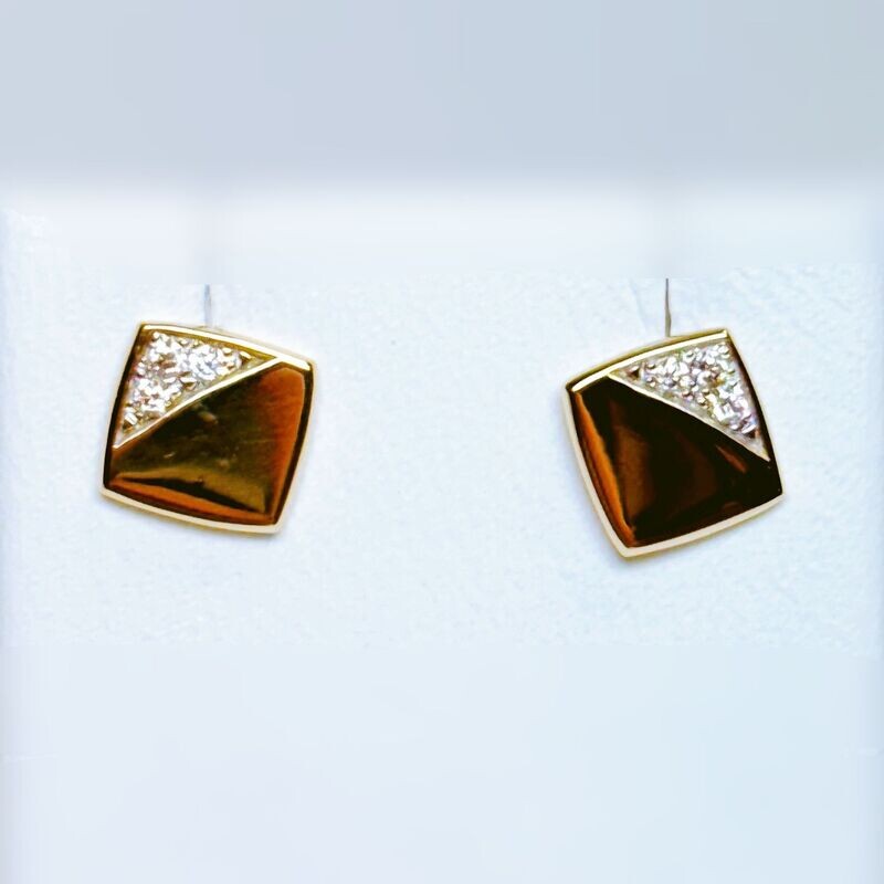 Boucles d'oreilles MC or jaune
