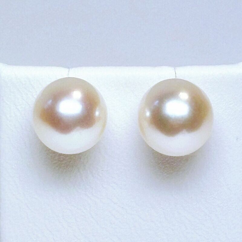 Boucles d'oreilles perles de culture d'eau douce