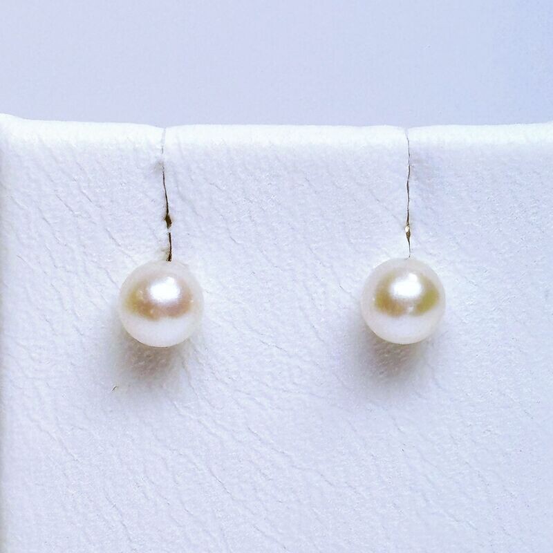 Boucles d'oreilles perles de culture d'eau douce
