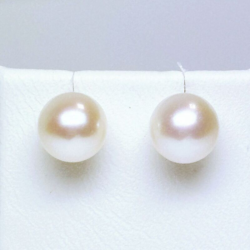 Boucles d'oreilles perles de culture d'eau douce