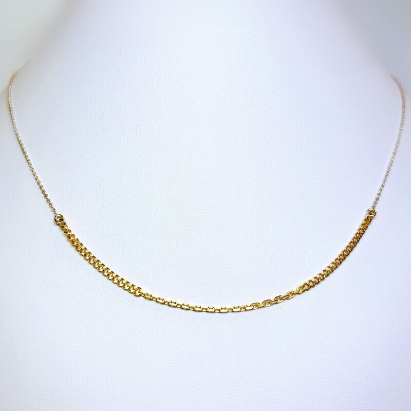 Collier bicolore
