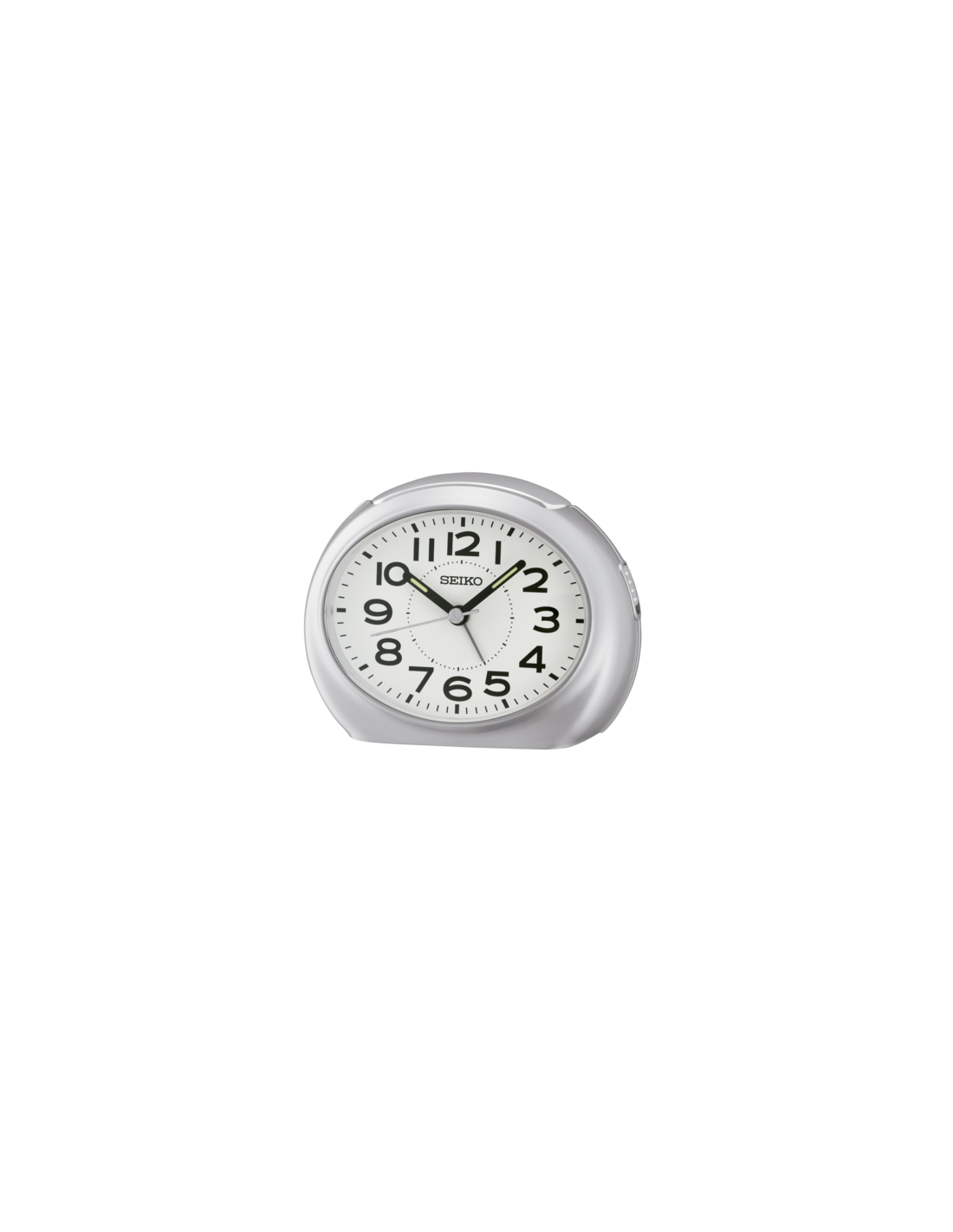Seiko - Réveil classique oval gris