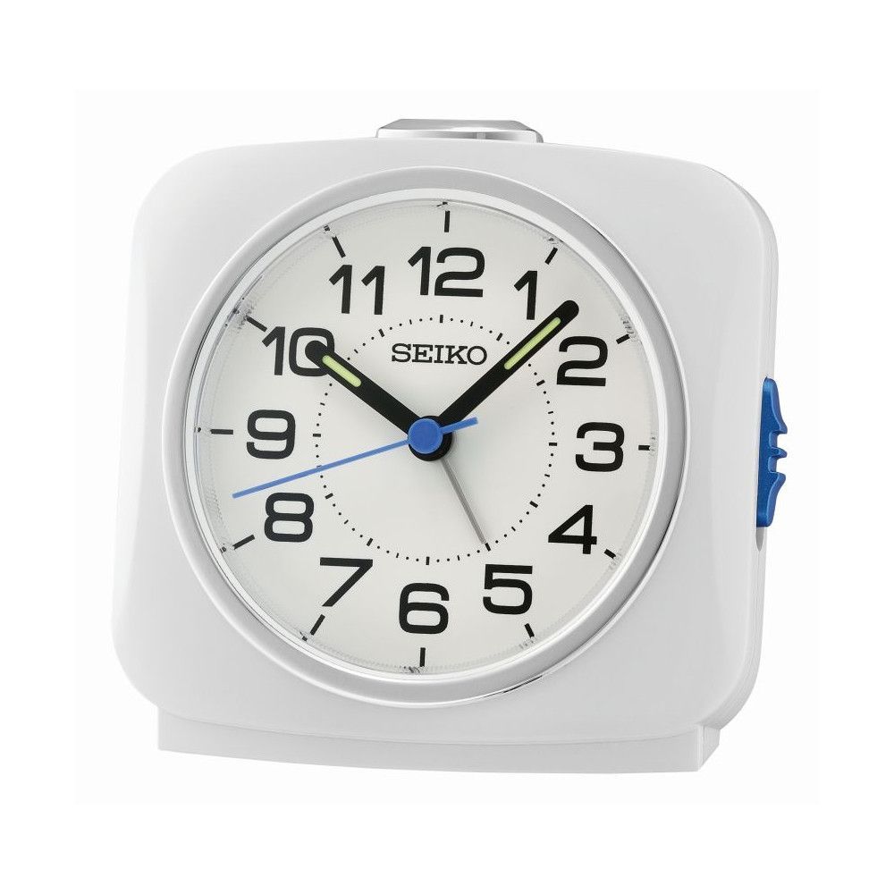 Seiko - Réveil classique blanc