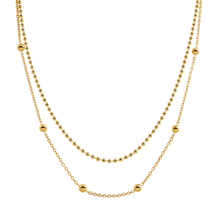 Boccia - Collier double rangs
