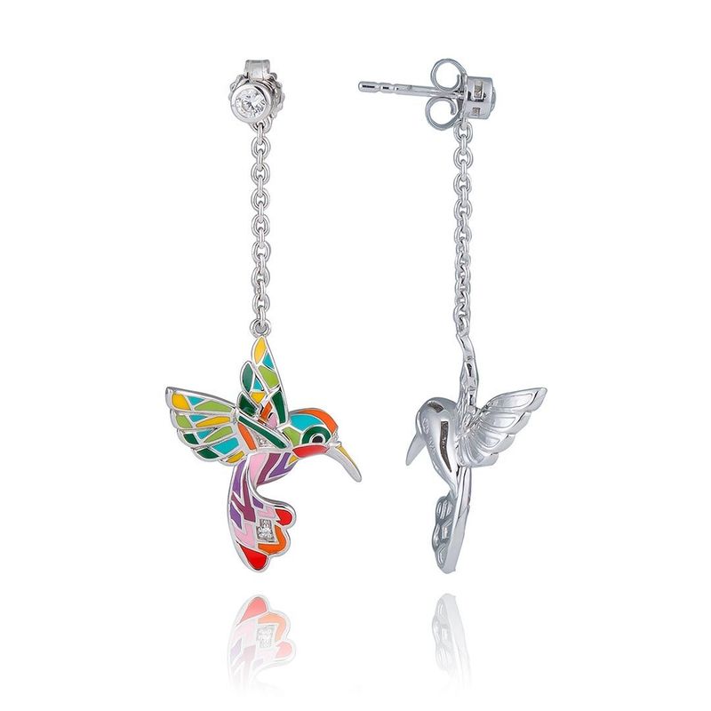 Una Storia - Boucles d'oreilles Colibri