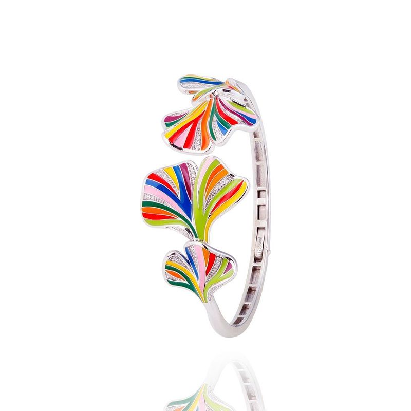 Una Storia - Bracelet Feuille de Ginkgo