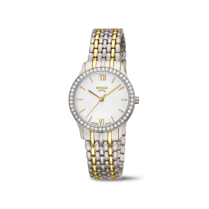 Boccia - Montre titane bicolore