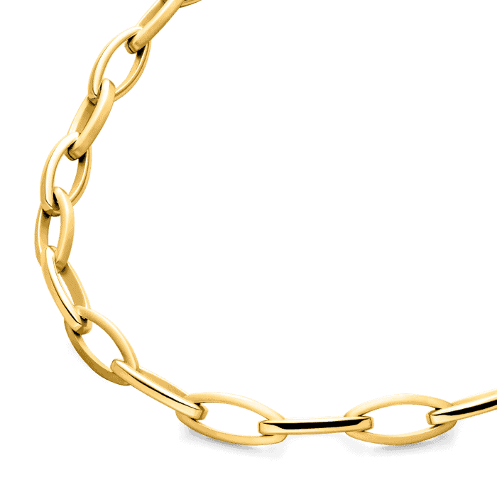 Boccia - Collier grosses mailles doré