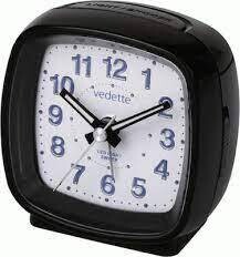 Vedette - Réveil carré noir Vedette - Réveil carré noir