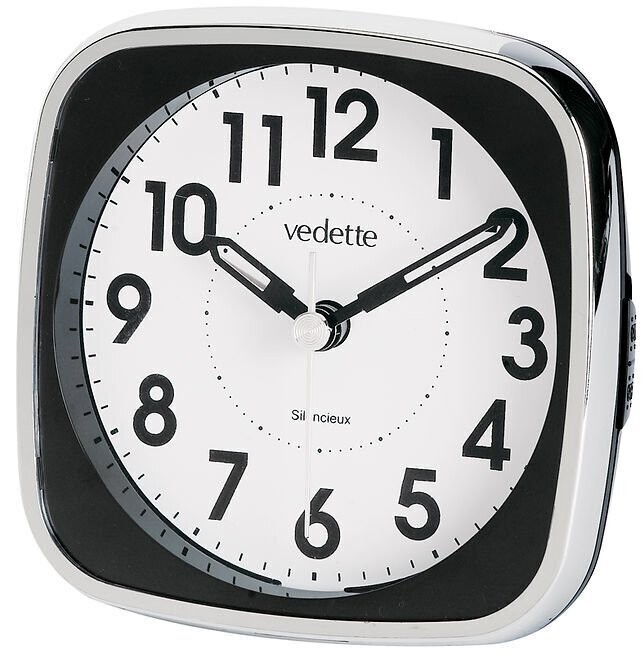 Vedette - Réveil carré noir Vedette - Réveil carré noir