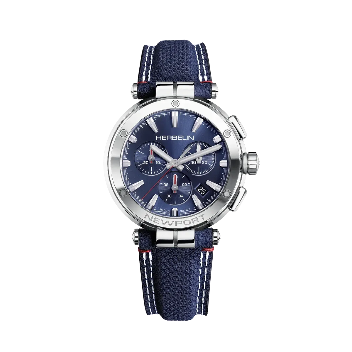 Herbelin - NEWPORT CHRONOPAGE TEXTILE Homme Herbelin - NEWPORT CHRONOPAGE TEXTILE Homme