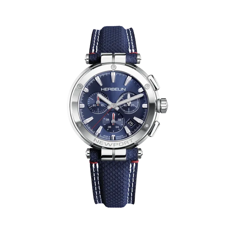 Herbelin - NEWPORT CHRONOPAGE TEXTILE Homme