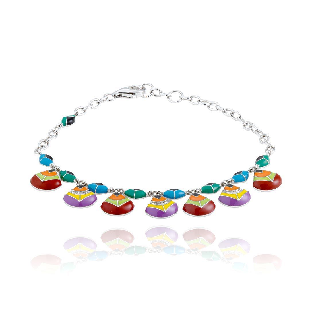 Una Storia - Bracelet Plumes de Paon