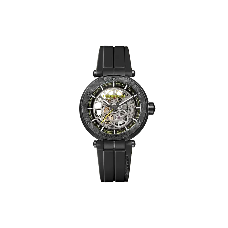 Herbelin - NEWPORT CARBONE TITANE SQUELETTE Edition limitée