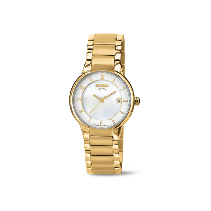 Boccia - Montre titane doré