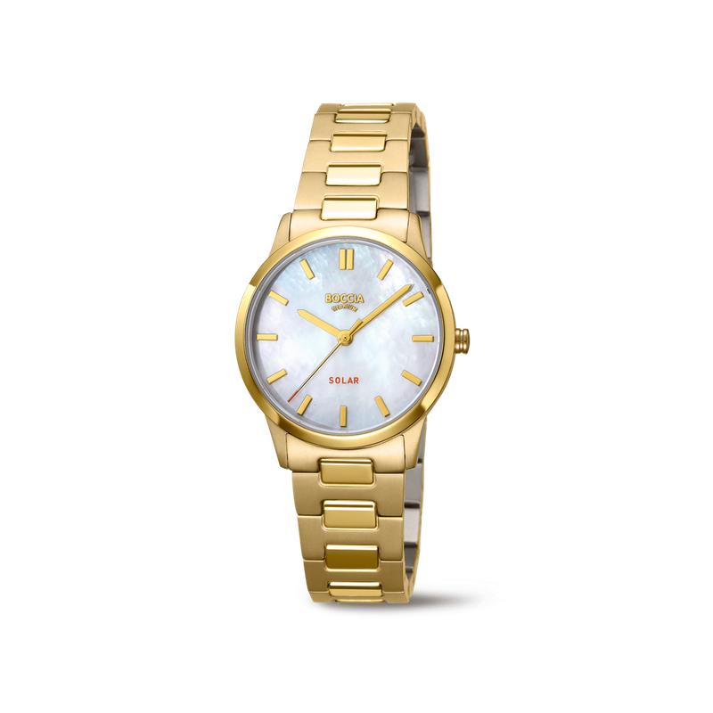 Boccia - Montre titane doré