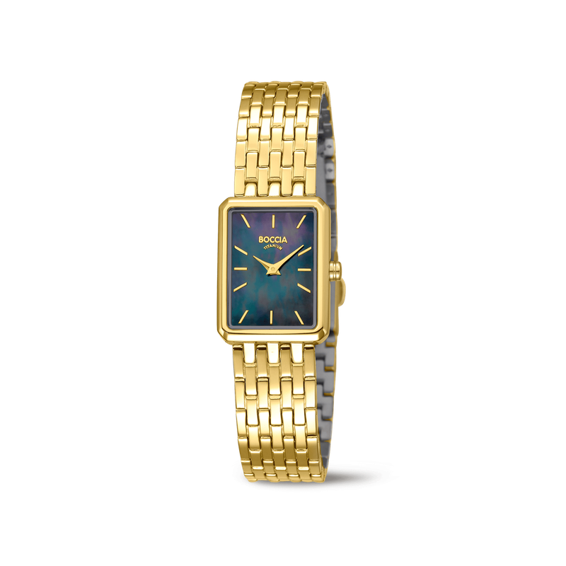 Boccia - Montre titane doré
