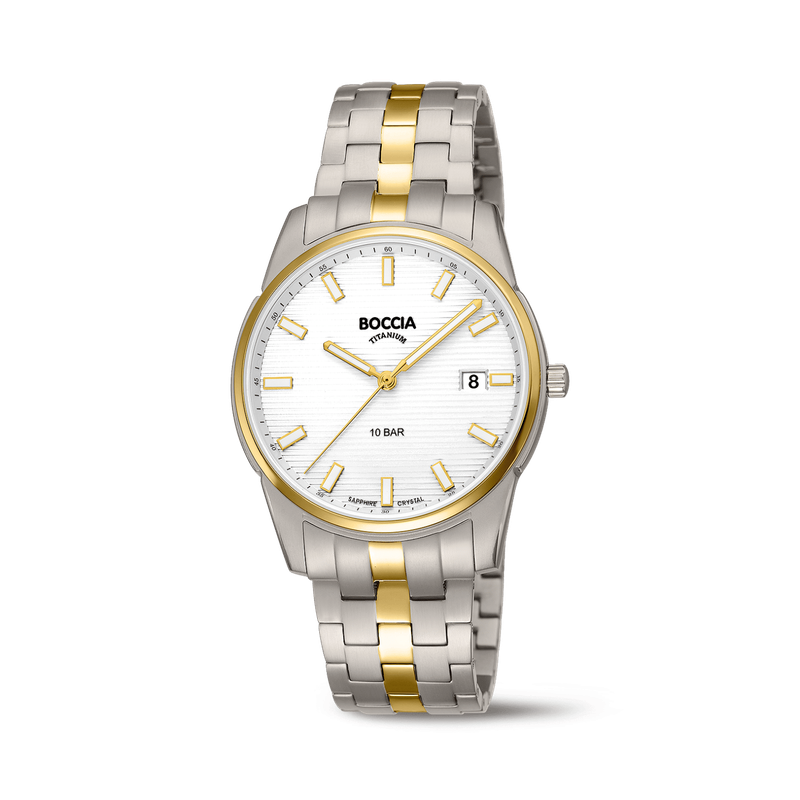 Boccia - Montre titane bicolore