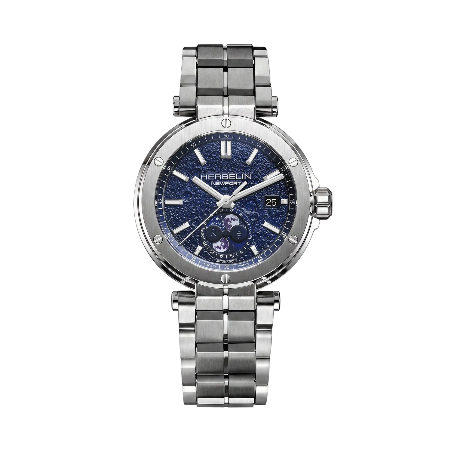 Herbelin - NEWPORT AUTOMATIQUE HOMME PHASE DE LUNE Herbelin - NEWPORT AUTOMATIQUE HOMME PHASE DE LUNE