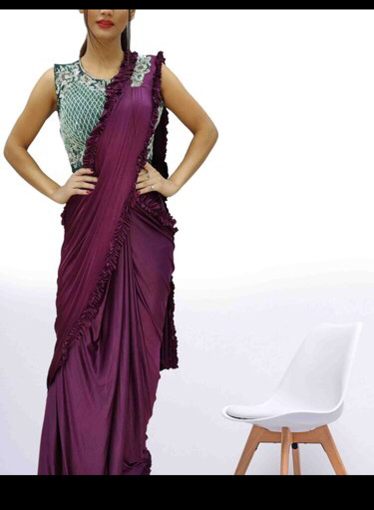 Designer ready to wear one-minute saree