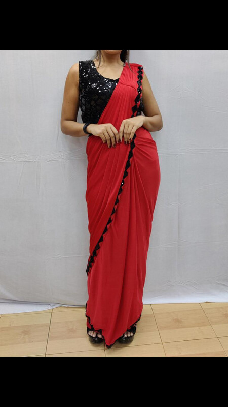 Latest designer ready to wear one-minute saree