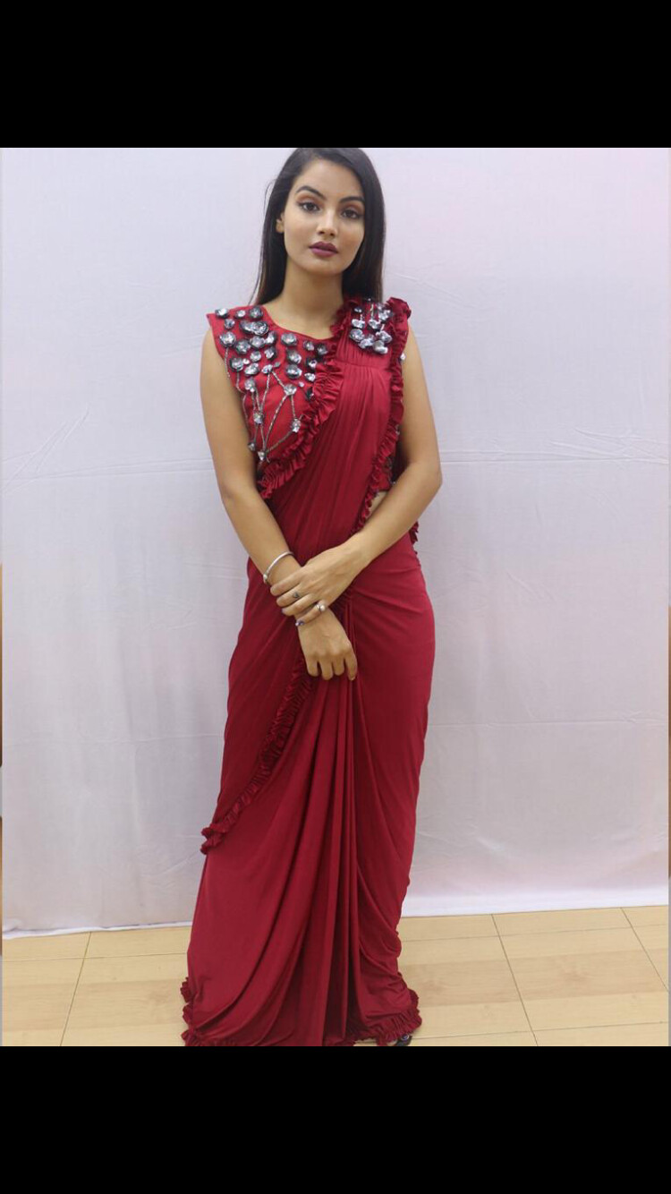 Latest designer ready to wear one-minute saree
