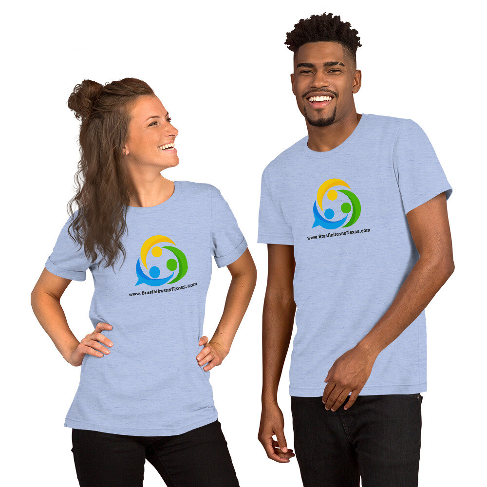 Camiseta unisex com o logo Brasileiros no Texas