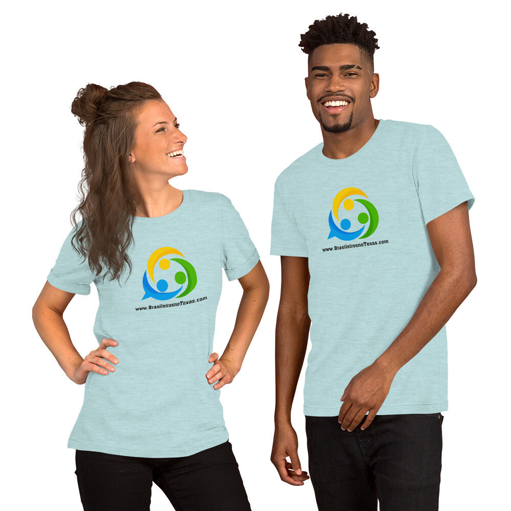 Camiseta unisex com o logo Brasileiros no Texas