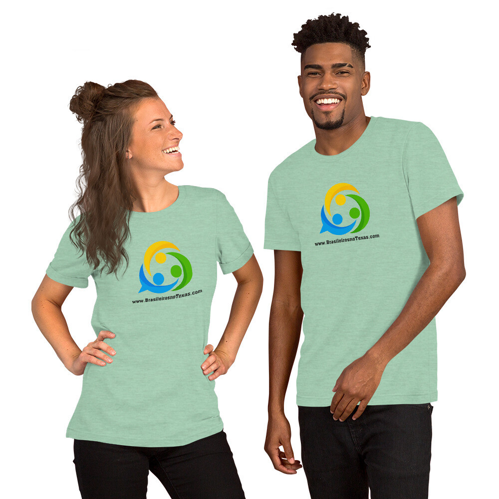 Camiseta unisex com o logo Brasileiros no Texas