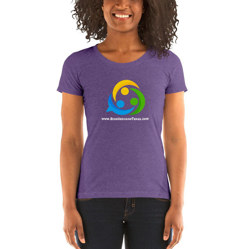 Camiseta feminina com o logo Brasileiros no Texas