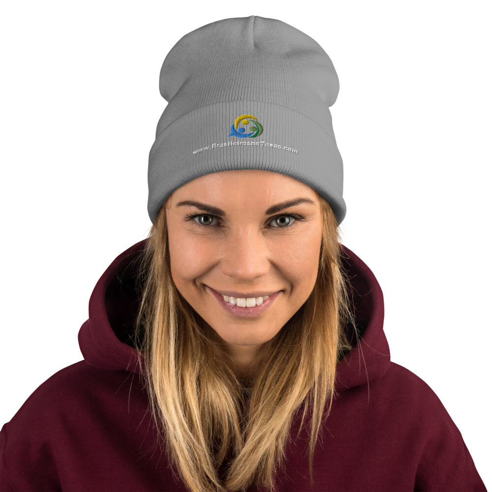 Gorro com o logo Brasileiros no Texas (bordado)
