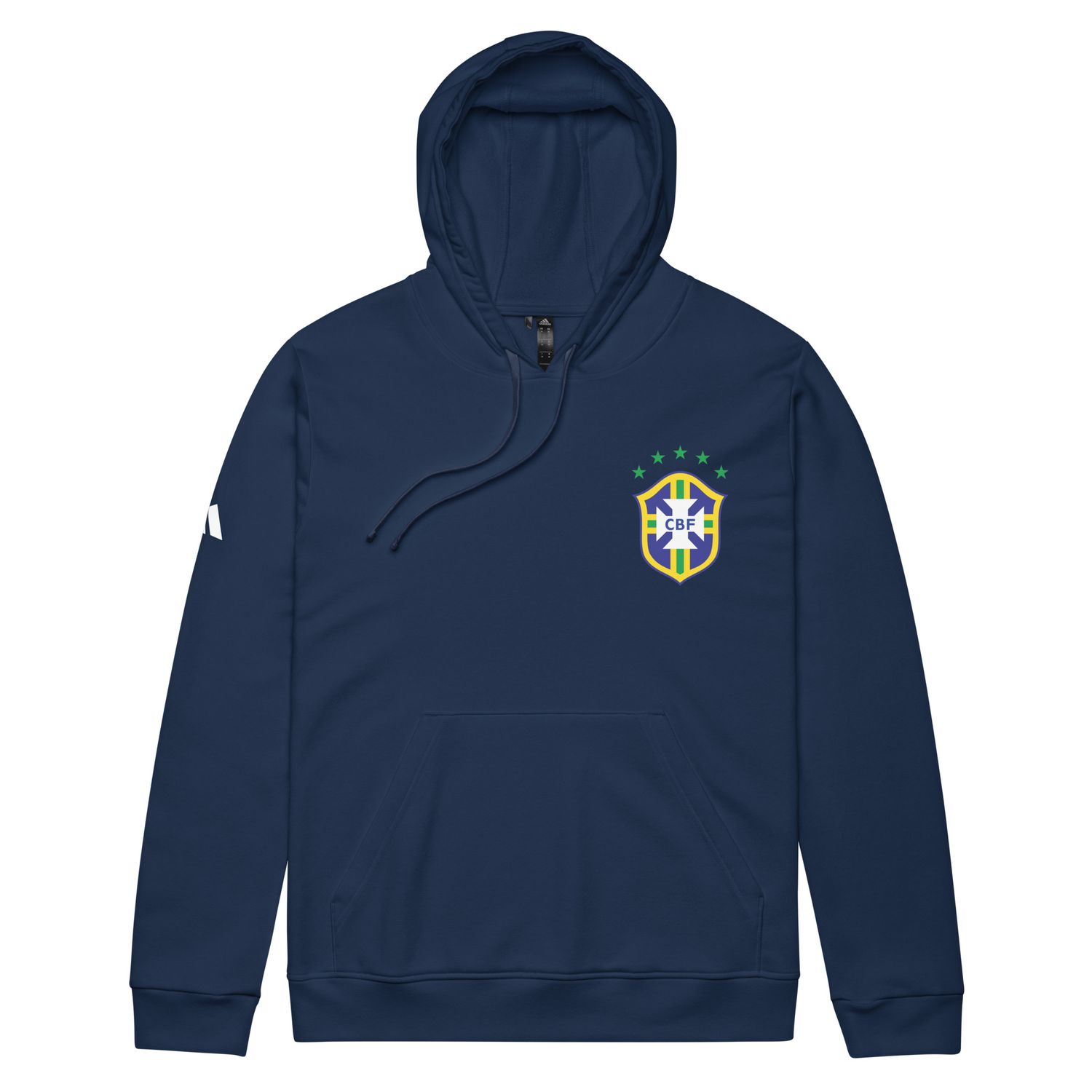 Adidas fleece hoodie casaco unisex com o Brasão da CBF