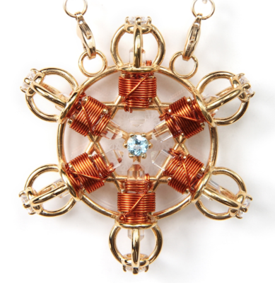 Buddha Maitreya the Christ 24k Gold-plated Shambhala Star Radiator with Copper wire - CURRENTLY ON BACK ORDER