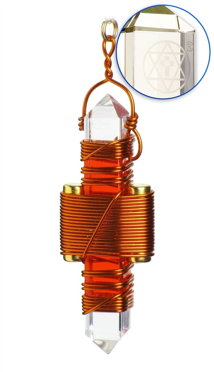 Buddha Maitreya the Christ 2.5" Etheric Weaver in Copper - Orange Gel