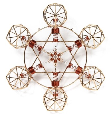 Buddha Maitreya the Christ Large Metatron Shambhala Star - Copper