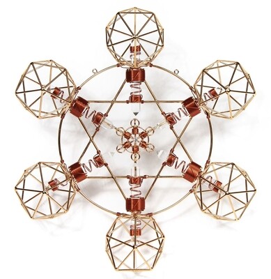 Buddha Maitreya the Christ Large Metatron Shambhala Star - Copper