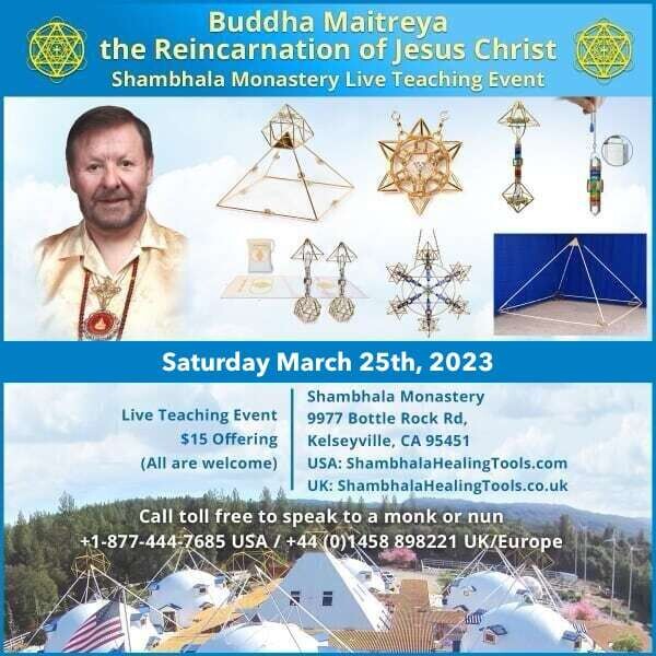 Offering for OM Meditation and Dharma Teaching with Buddha Maitreya the Reincarnation of Jesus The Christ