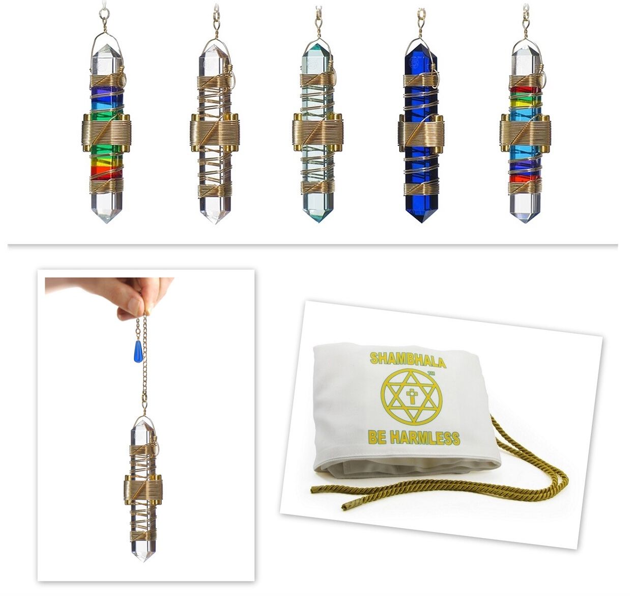 Buddha Maitreya the Christ 3.5&quot; Etheric Weaver 5 Set in Gold
