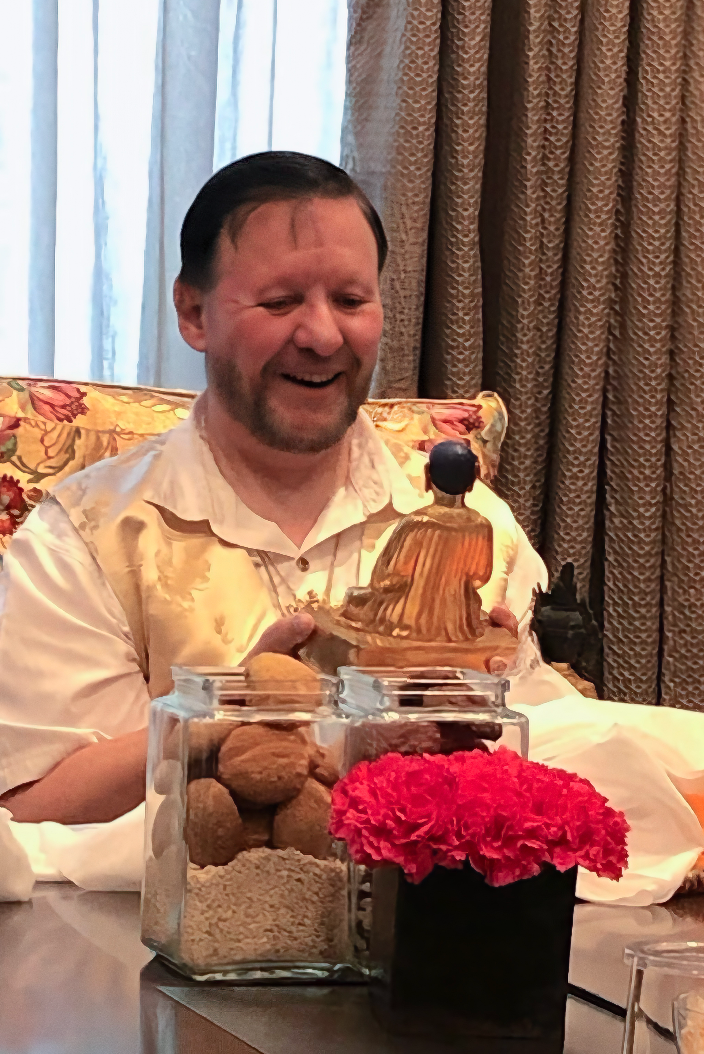 Buddha Maitreya the Christ receives Buddha Offering from Nepal Monasteries