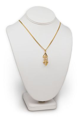Buddha Maitreya the Christ 7/8&quot; Extra Small 24K Goldplated Deva Vajra
