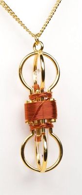 Buddha Maitreya the Christ 2&quot; Small 24k Goldplated Sky Vajra