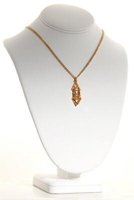 Buddha Maitreya the Christ 7/8" Extra Small 24K Goldplated Deva Vajra