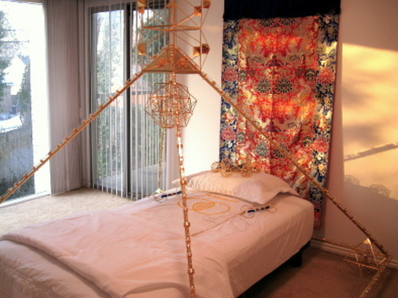 7ft Buddha Maitreya the Christ's Ascension Meditation Pyramid System - Gold