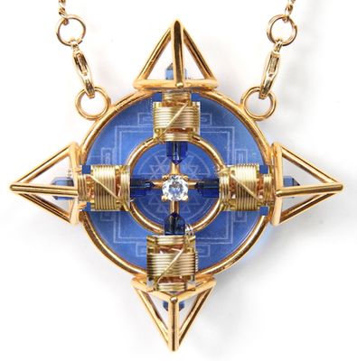 Buddha Maitreya the Christ 24K Gold-plated Shambhala Deva Form with 12k Gold-fill wire