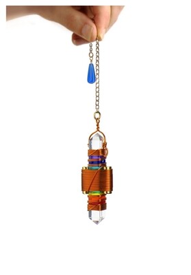 Buddha Maitreya the Christ 2.5" Etheric Weaver in Copper wrap - Choice of 6 Colors