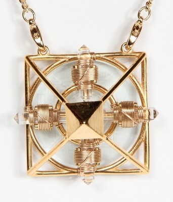 Buddha Maitreya the Christ 24K Gold-plated Ascension Sri Yantra Solar Form with 12k Gold-fill wire Buddha Maitreya the Christ 24K Gold-plated Ascension Sri Yantra Solar Form with 12k Gold-fill wire