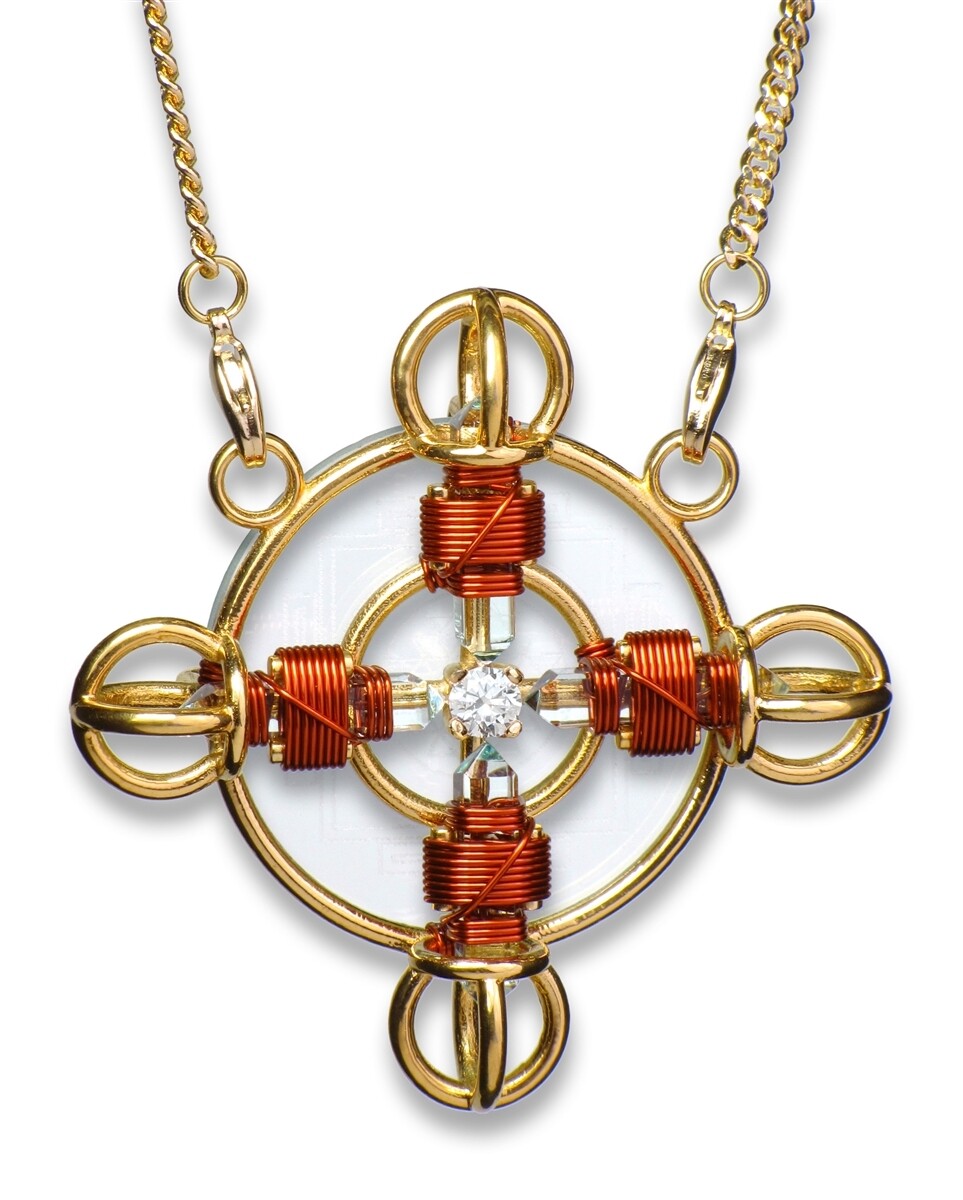 Buddha Maitreya the Christ 24K Gold-plated Shambhala Solar Form with Copper wire Buddha Maitreya the Christ 24K Gold-plated Shambhala Solar Form with Copper wire