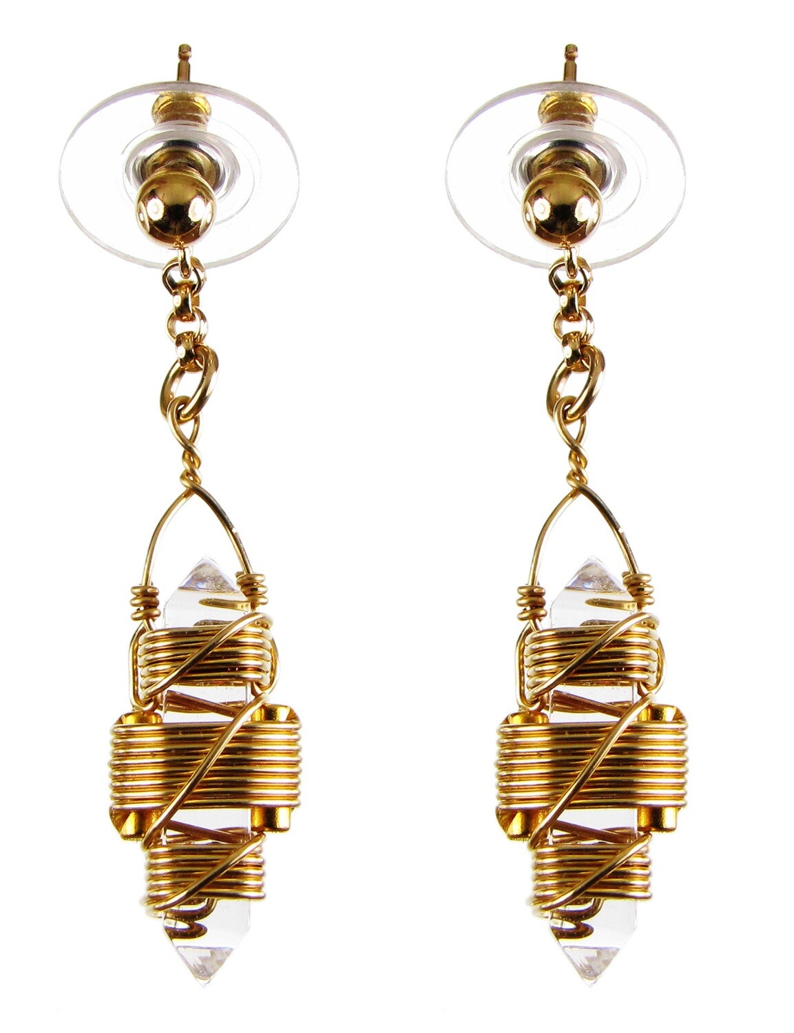 Buddha Maitreya the Christ Etheric Weaver Earrings in Gold - BUY 2 GET 1 FREE!